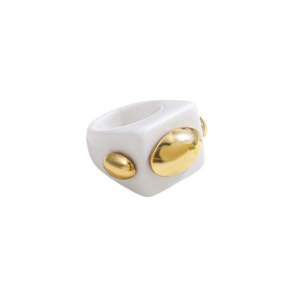 Simple Style Geometric Plastic Alloy Women's Rings 1 Piece