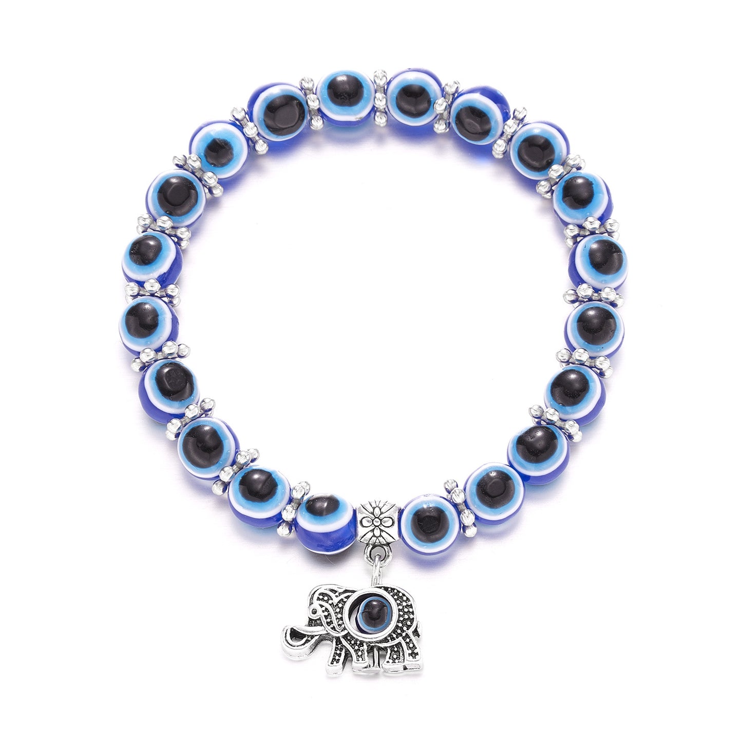 Fashion Eye Alloy Resin Beaded Unisex Bracelets