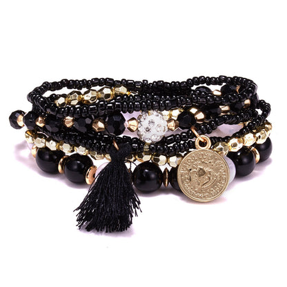 Fashion Geometric Alloy Beaded Women's Bracelets 1 Set