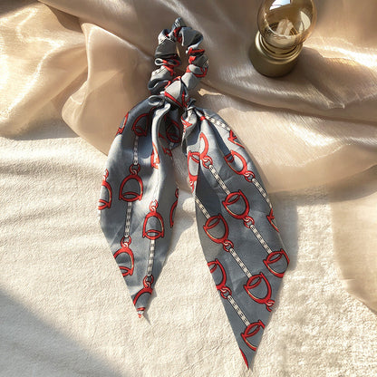 Fashion Ditsy Floral Cloth Printing Hair Tie 1 Piece