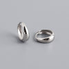 1 Pair Fashion Geometric Metal Sterling Silver Earrings