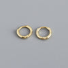 1 Pair Simple Style Circle Plating Sterling Silver Hoop Earrings