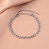 Simple Style Leaf Stainless Steel Bracelets 1 Piece