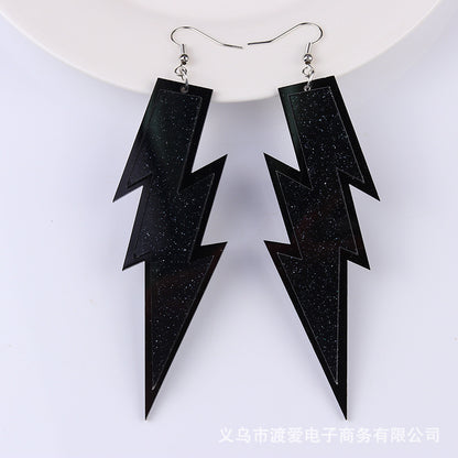 Fashion Lightning Arylic Stoving Varnish Women's Drop Earrings 1 Pair