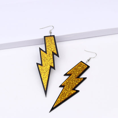 Fashion Lightning Arylic Stoving Varnish Women's Drop Earrings 1 Pair