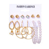 Fashion Geometric Leaves Butterfly Alloy Inlaid Zircon Women's Earrings 1 Set