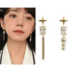 Fashion Tassel Alloy Inlay Artificial Diamond Women'S Drop Earrings 1 Pair