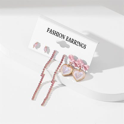 Fashion Geometric Alloy Plating Artificial Pearls Women's Earrings 1 Set