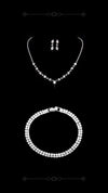 Fashion Water Droplets Alloy Inlay Rhinestones Women's Bracelets Earrings Necklace