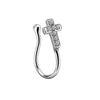 Simple Style Heart Shape Stainless Steel Inlay Zircon Nose Ring 1 Piece