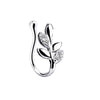 Simple Style Heart Shape Stainless Steel Inlay Zircon Nose Ring 1 Piece