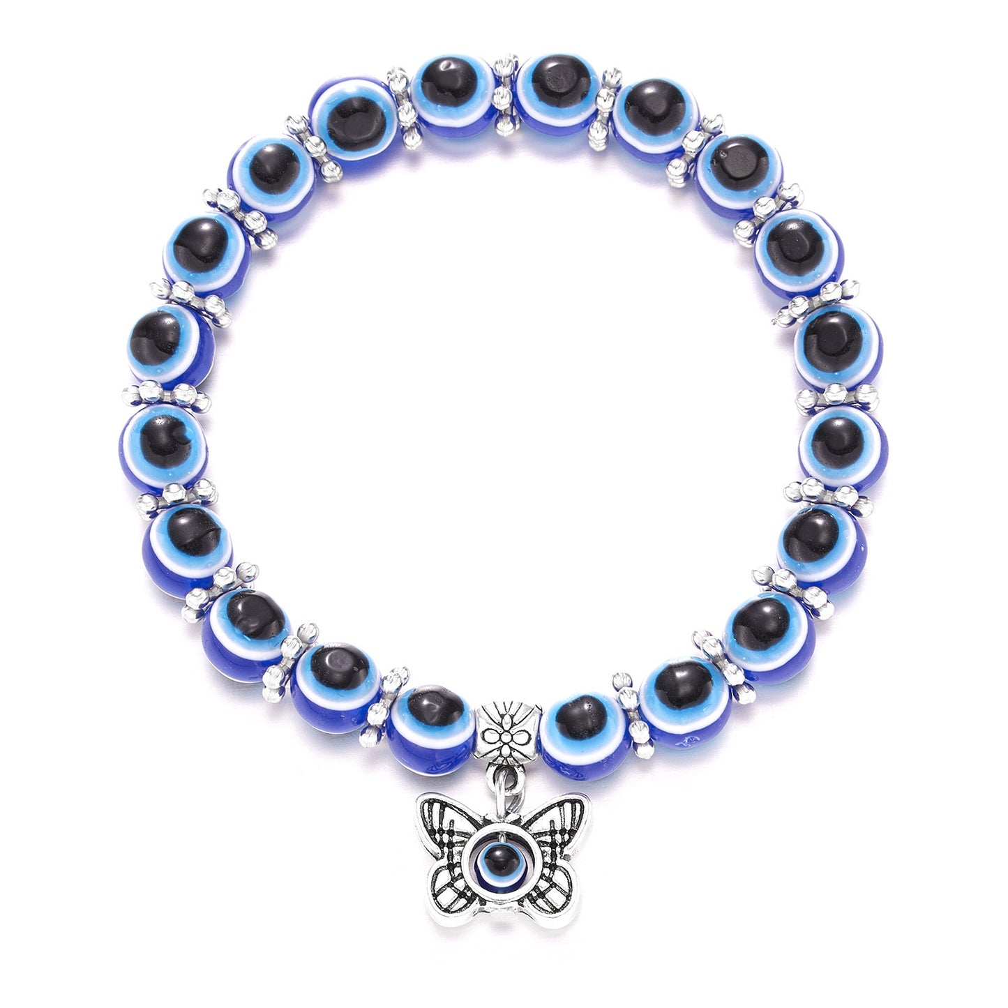 Fashion Eye Alloy Resin Beaded Unisex Bracelets