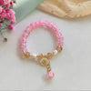 Sweet Flower Glass Beaded Pearl Women's Bracelets 1 Piece