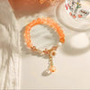 Sweet Flower Glass Beaded Pearl Women's Bracelets 1 Piece