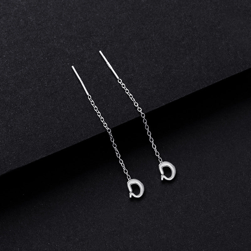 Simple Style Letter Sterling Silver Plating Ear Line 1 Piece