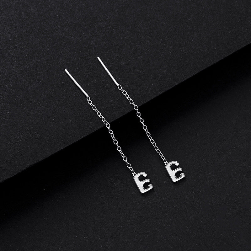 Simple Style Letter Sterling Silver Plating Ear Line 1 Piece