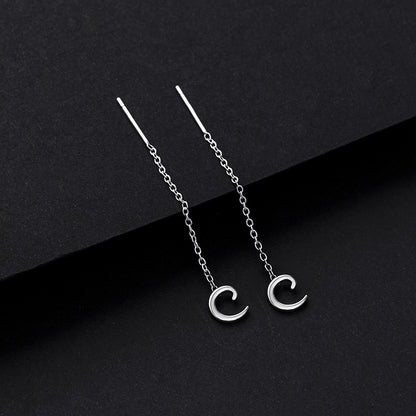 Simple Style Letter Sterling Silver Plating Ear Line 1 Piece