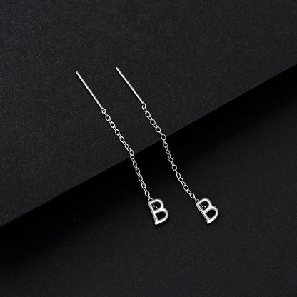 Simple Style Letter Sterling Silver Plating Ear Line 1 Piece