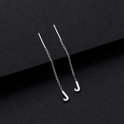 Simple Style Letter Sterling Silver Plating Ear Line 1 Piece