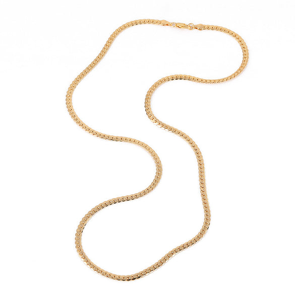 Simple Style Twist Iron Gold Plated Necklace 1 Piece