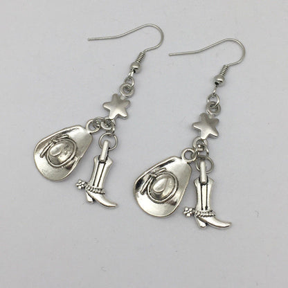 Fashion Boots Metal Women's Drop Earrings 1 Pair