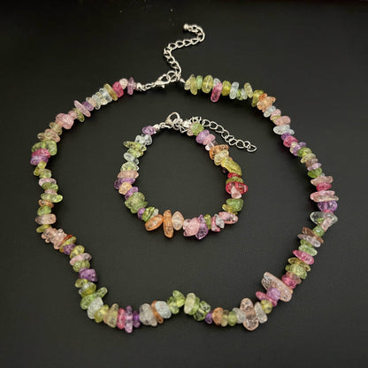 Fashion Irregular Natural Stone Handmade Bracelets Necklace