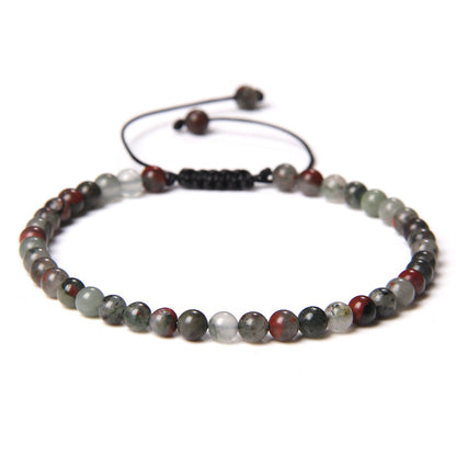 Fashion Solid Color Natural Stone Beaded Bracelets 1 Piece