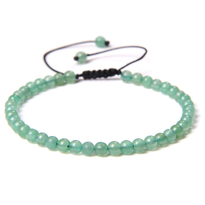 Casual Solid Color Natural Stone Knitting Bracelets