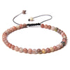 Casual Solid Color Natural Stone Knitting Bracelets