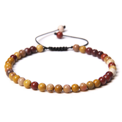 Fashion Solid Color Natural Stone Beaded Bracelets 1 Piece