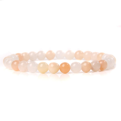 Fashion Solid Color Natural Stone Beaded Bracelets