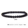 Fashion Round Natural Stone Beaded Bracelets 1 Piece