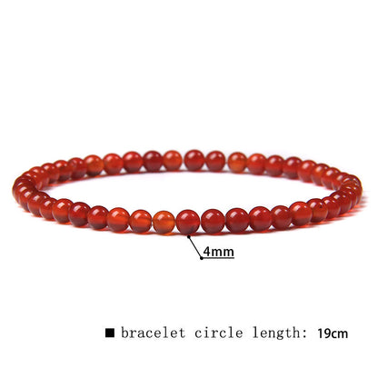 Fashion Round Natural Stone Beaded Bracelets 1 Piece