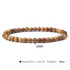 Fashion Round Natural Stone Beaded Bracelets 1 Piece