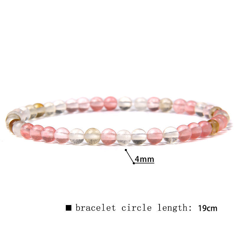 Fashion Round Natural Stone Beaded Bracelets 1 Piece