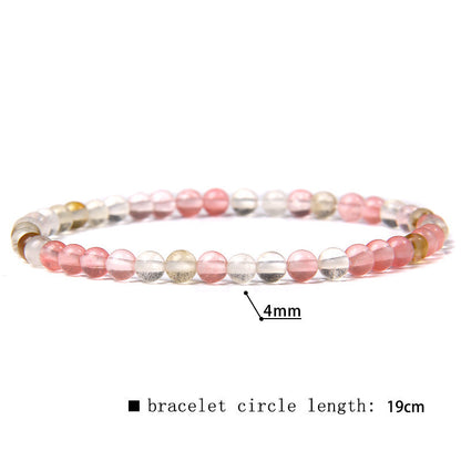 Fashion Round Natural Stone Beaded Bracelets 1 Piece