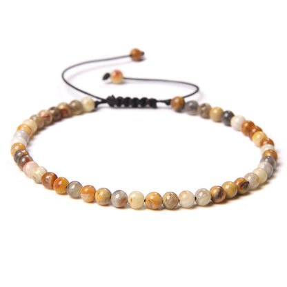 Fashion Solid Color Natural Stone Beaded Bracelets