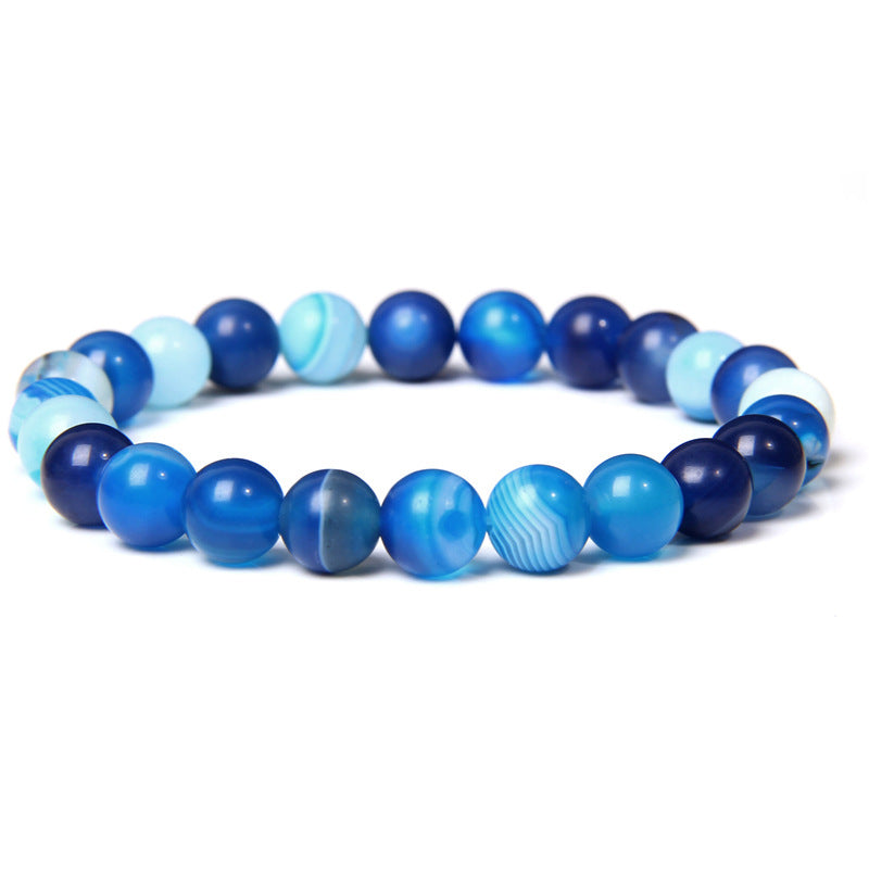 Fashion Solid Color Natural Stone Beaded Bracelets