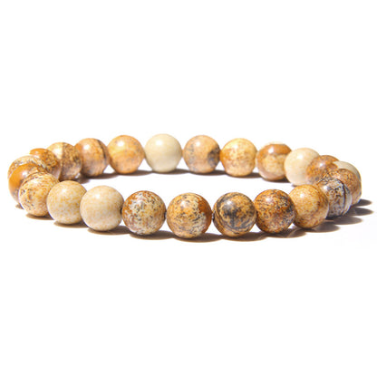 Fashion Solid Color Natural Stone Beaded Bracelets