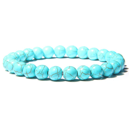 Fashion Solid Color Natural Stone Beaded Bracelets