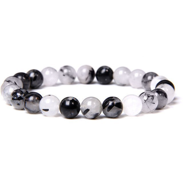 Fashion Solid Color Natural Stone Beaded Bracelets