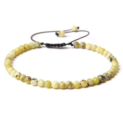 Fashion Solid Color Natural Stone Beaded Bracelets 1 Piece