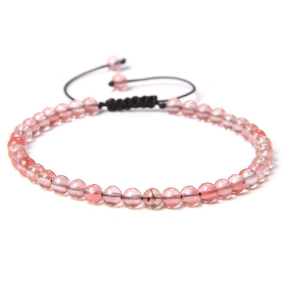 Casual Solid Color Natural Stone Knitting Bracelets