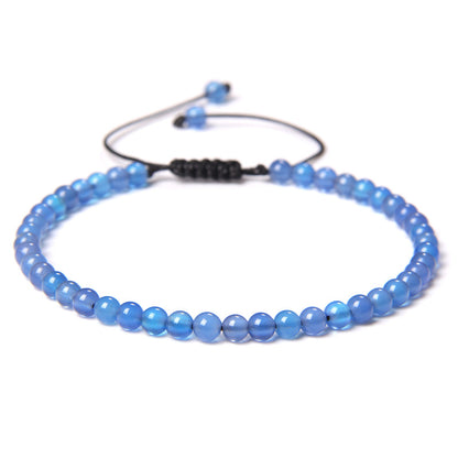 Fashion Solid Color Natural Stone Beaded Bracelets 1 Piece