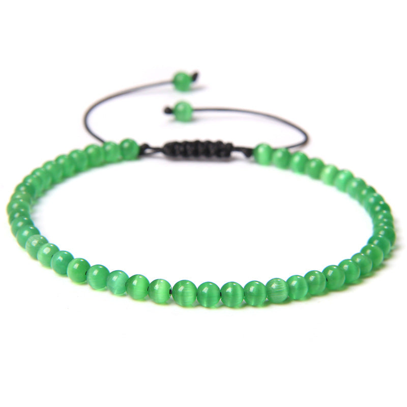 Fashion Solid Color Natural Stone Beaded Bracelets 1 Piece