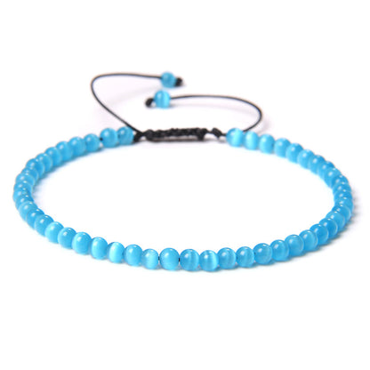 Fashion Solid Color Natural Stone Beaded Bracelets 1 Piece