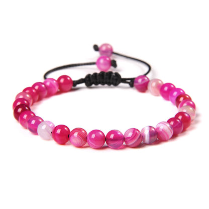 Fashion Solid Color Natural Stone Beaded Bracelets