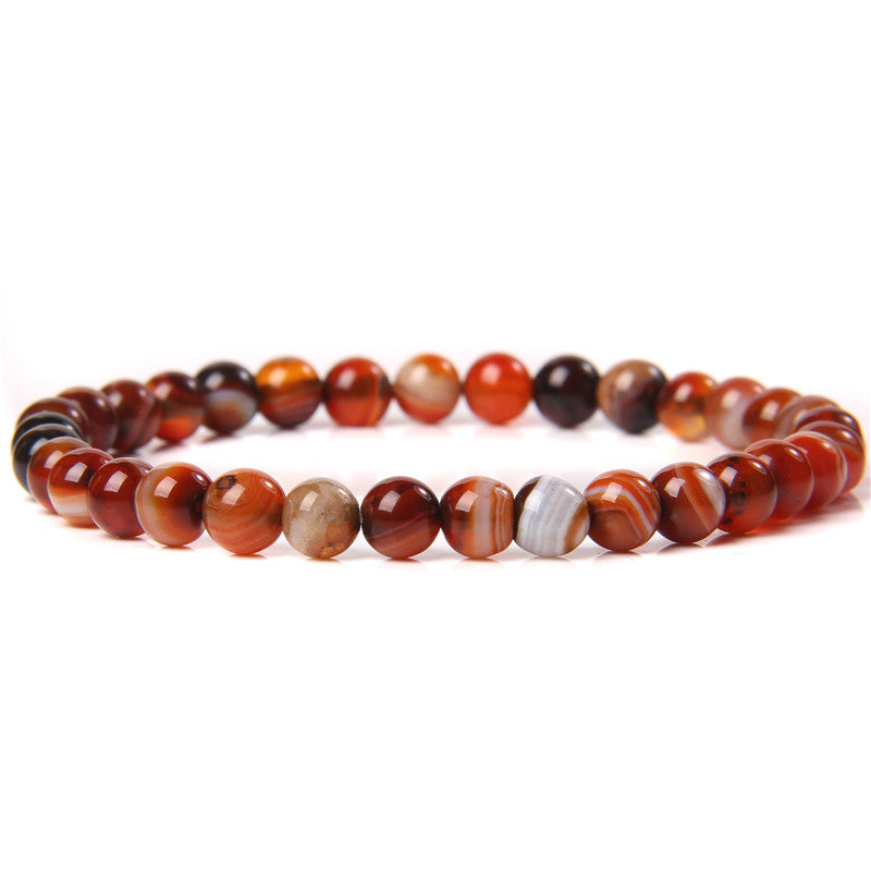 Fashion Solid Color Natural Stone Beaded Bracelets