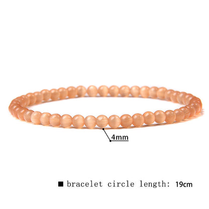 Fashion Round Natural Stone Beaded Bracelets 1 Piece