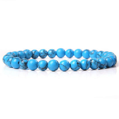 Fashion Solid Color Natural Stone Beaded Bracelets